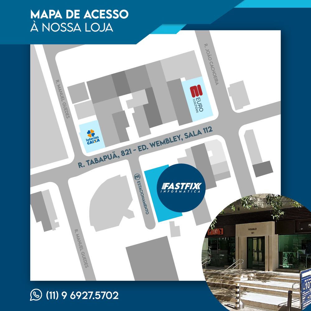 Mapa de acesso à Fast Fix Informática